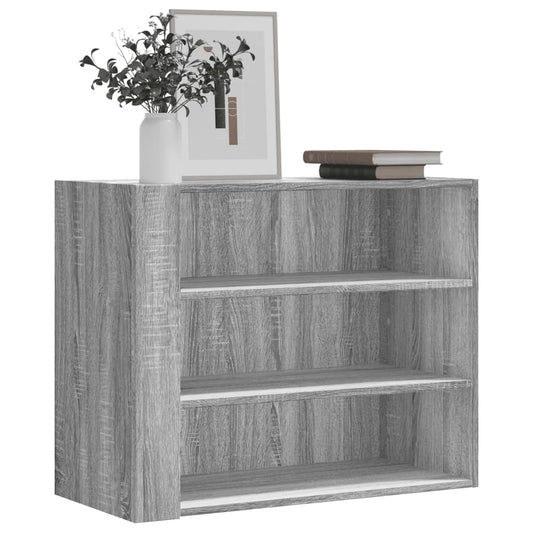 Wall shelf gray Sonoma 75x35x60 cm wood material