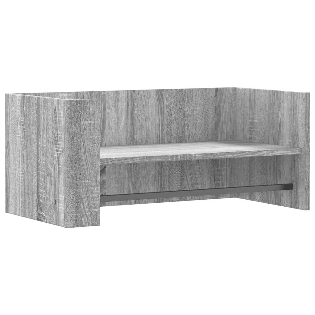 Wall shelf gray Sonoma 70.5x35x30.5 cm wood material