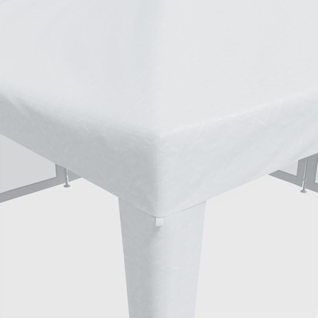 Tente de fête avec 8 panneaux latéraux grillagés blanc 4x4 m HDPE