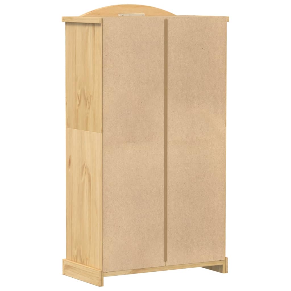 Armoire Corona 102x52x186 cm en bois de pin massif