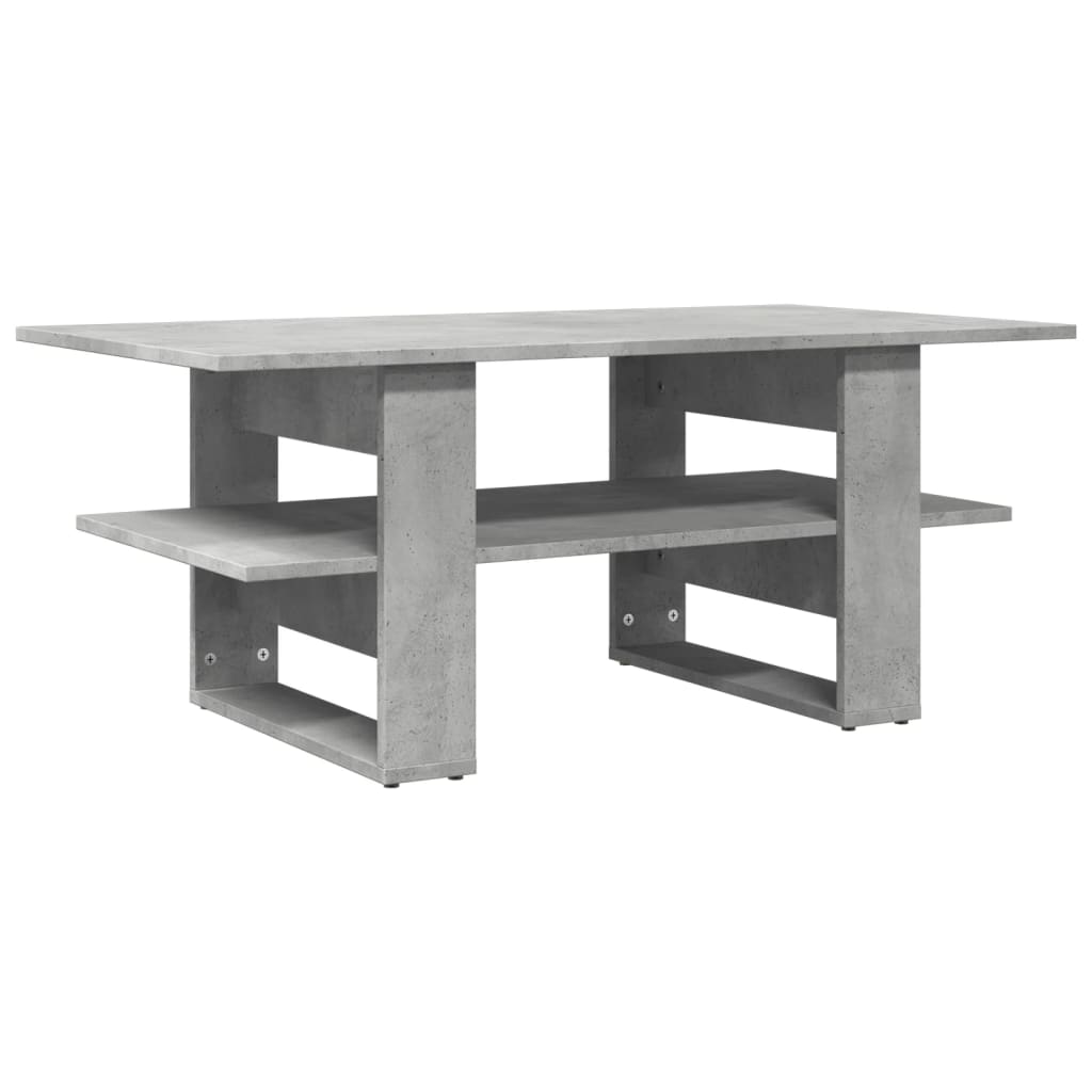 Couchtisch Betongrau 102x55x42 cm Holzwerkstoff