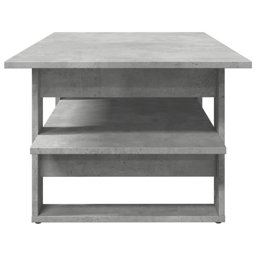 Table basse gris béton 102x55x42 cm en bois