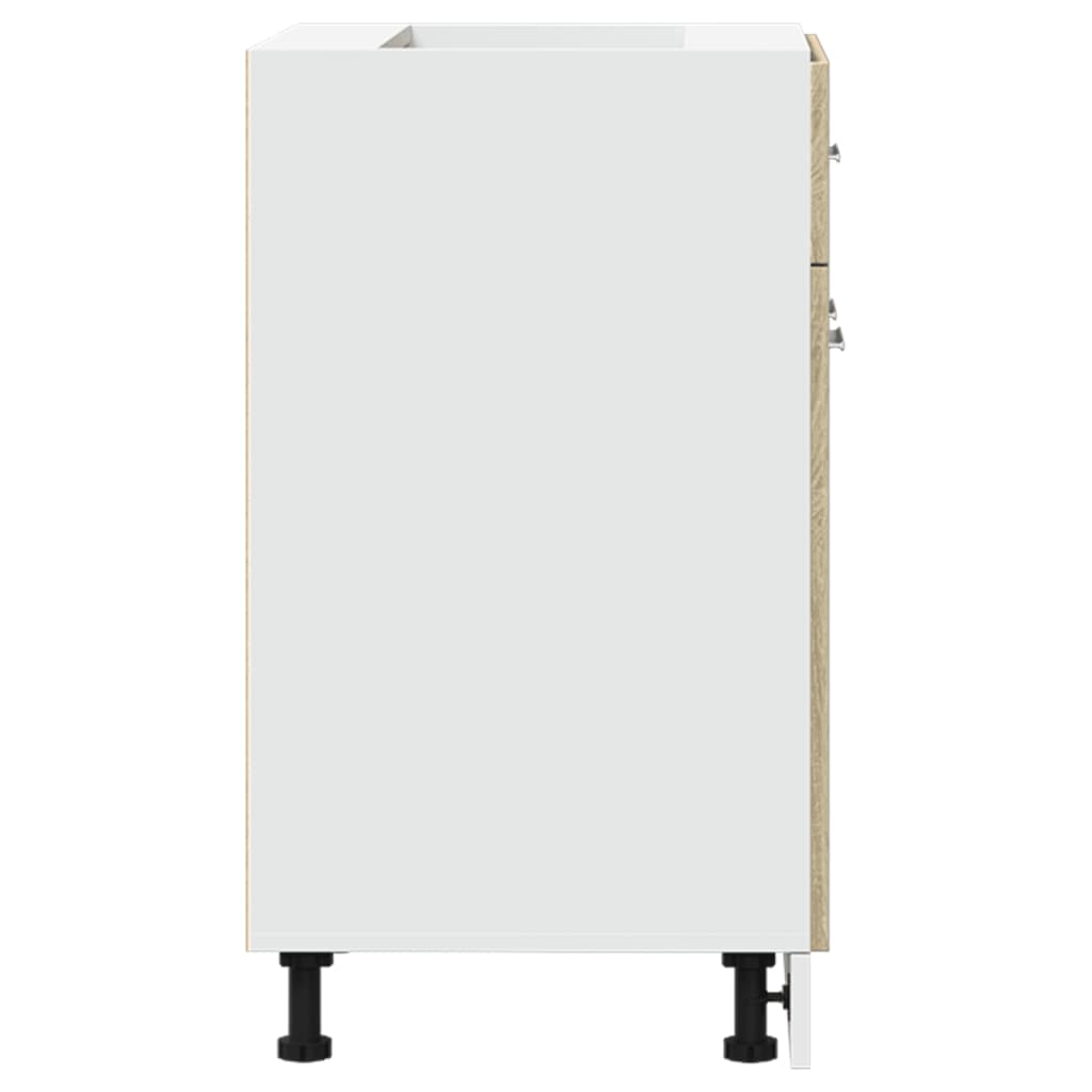 Meuble bas à tiroirs Lyon en chêne Sonoma 60x46x81,5 cm, matériau à base de bois