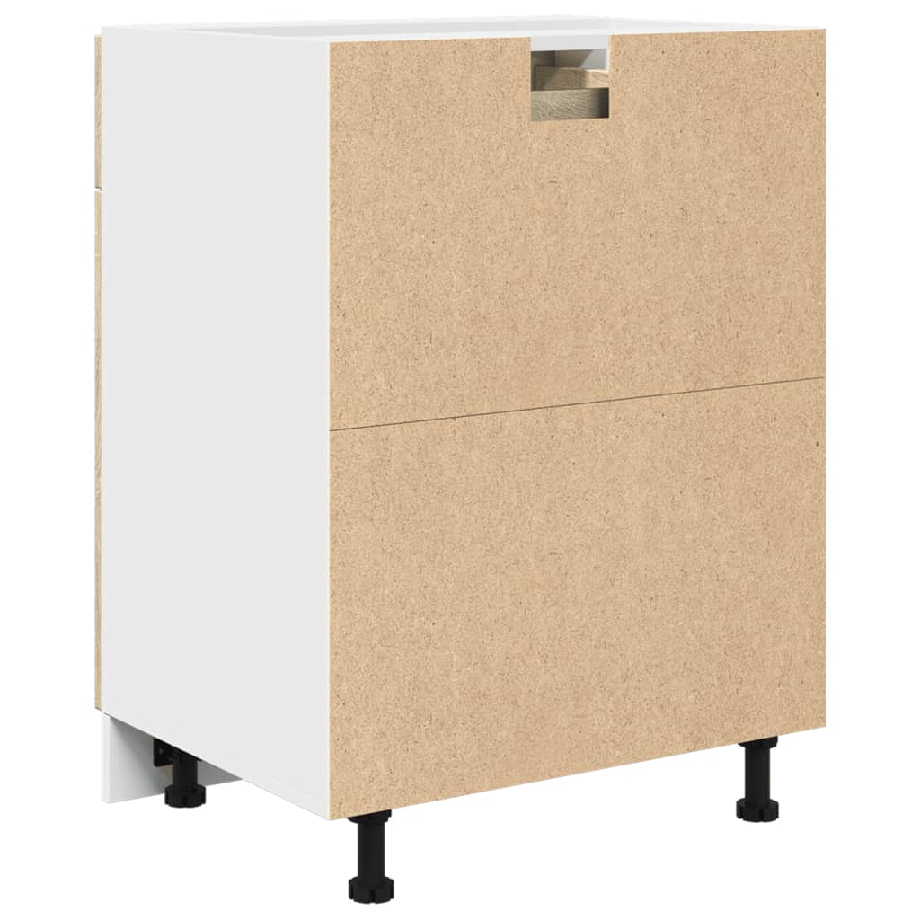 Meuble bas à tiroirs Lyon en chêne Sonoma 60x46x81,5 cm, matériau à base de bois