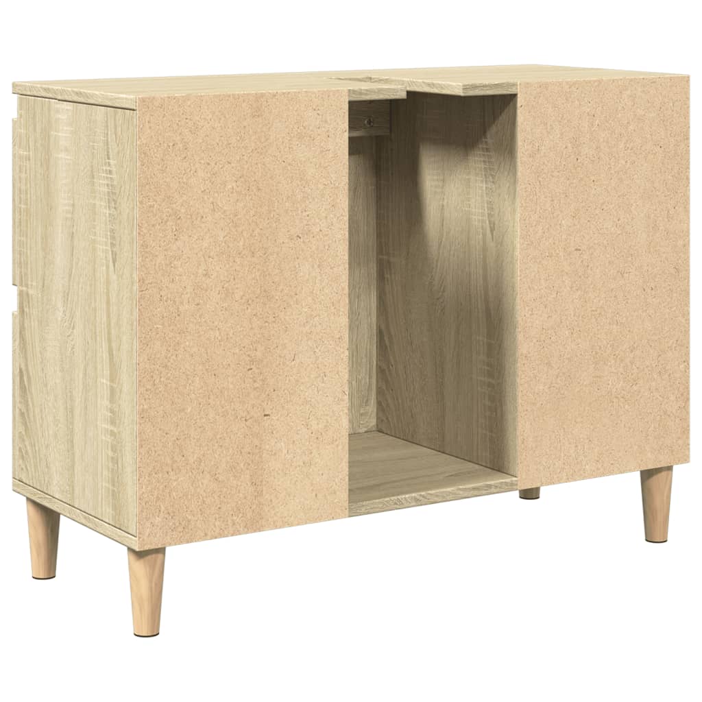 Meuble vasque en chêne Sonoma 80x33x60 cm en bois