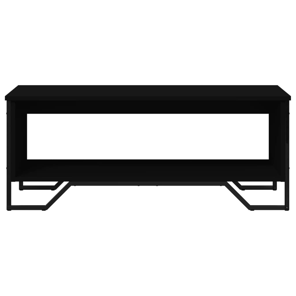 Coffee Table Black 100x51x40 cm Wood Material