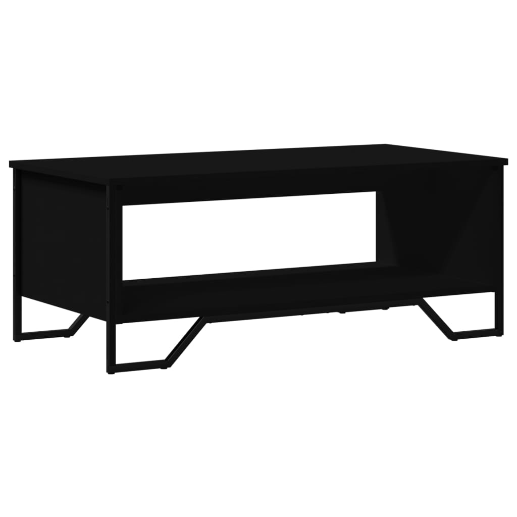 Coffee Table Black 100x51x40 cm Wood Material