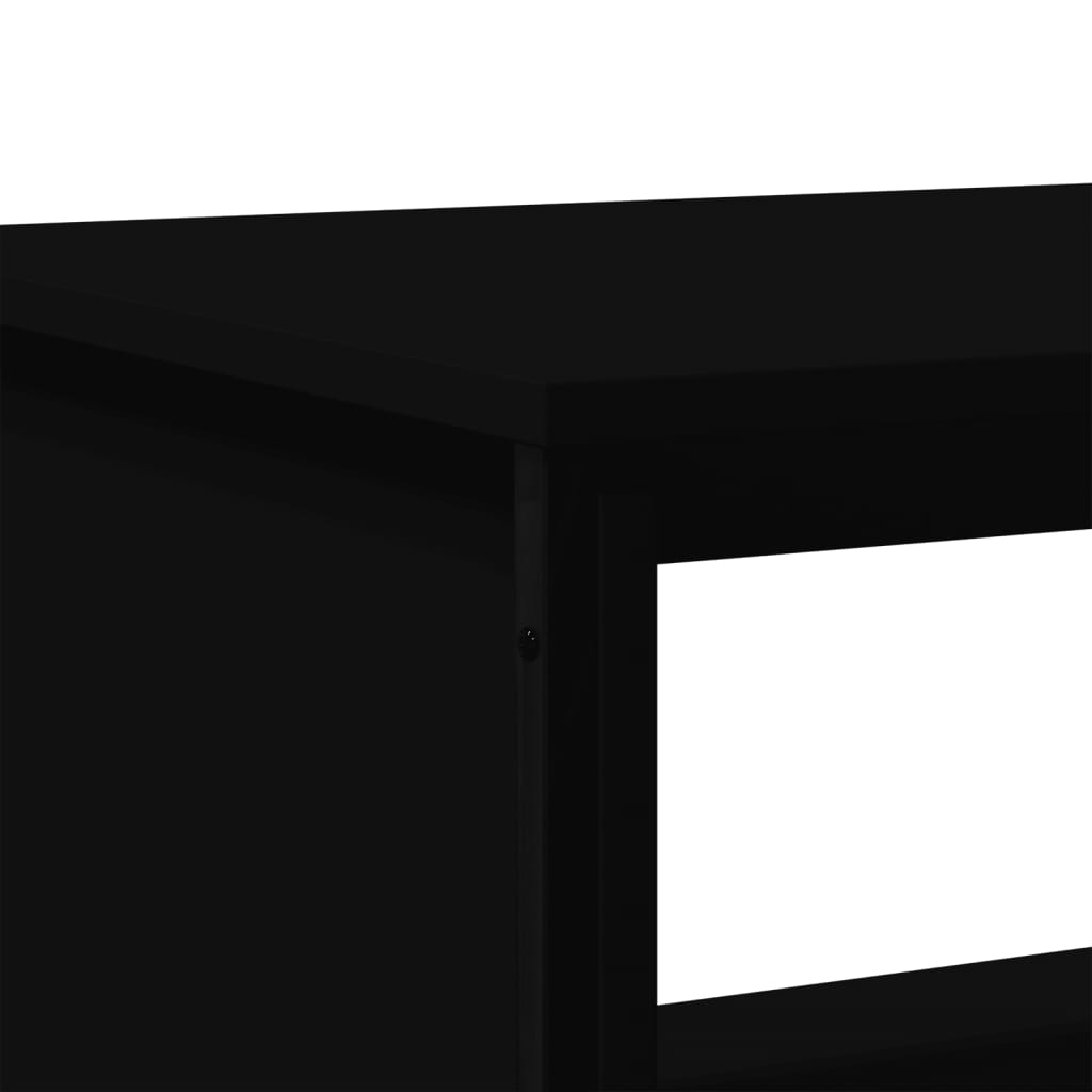 Coffee Table Black 100x51x40 cm Wood Material