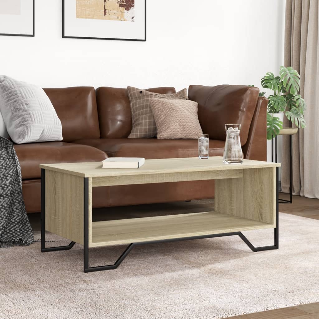Coffee table Sonoma oak 100x51x40 cm wood material