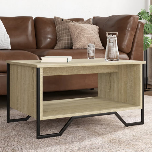 Table basse chêne Sonoma 75x51x40 cm en bois