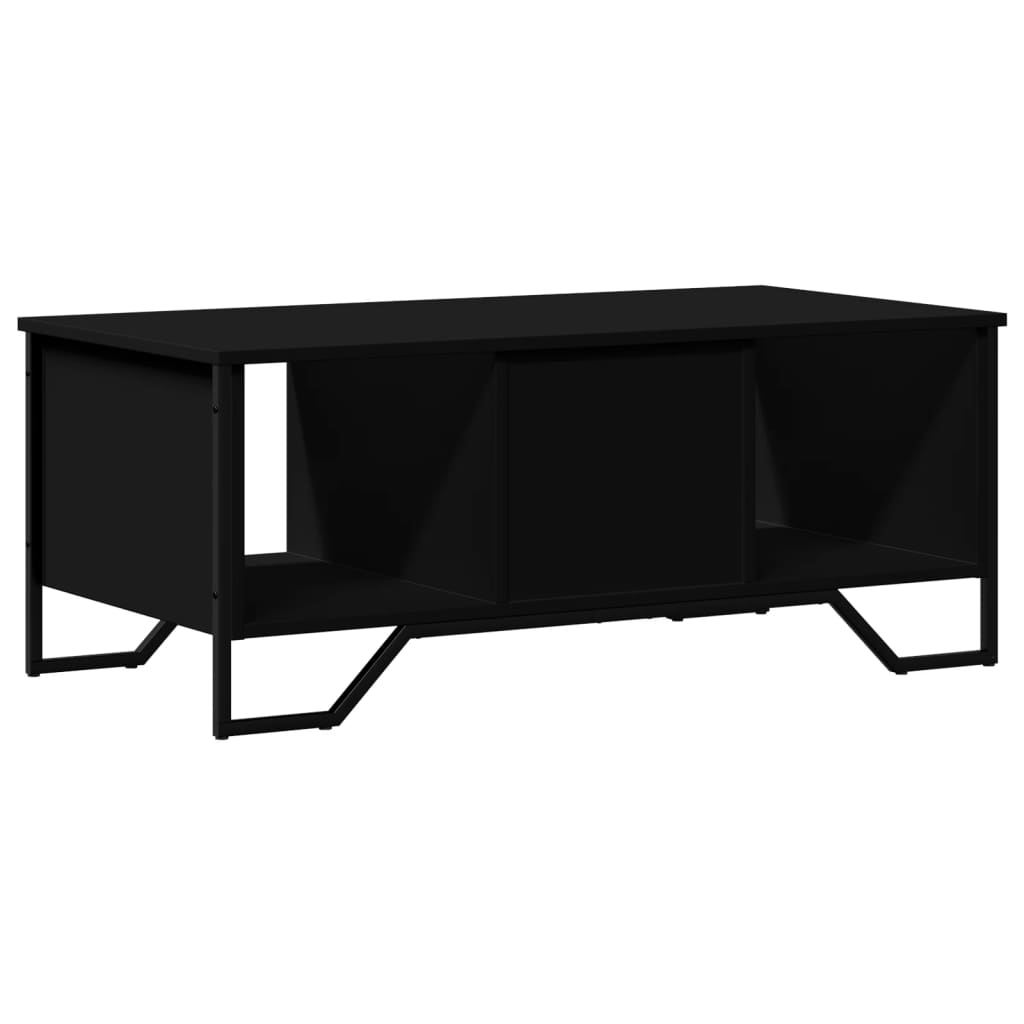Coffee Table Black 100x51x40 cm Wood Material