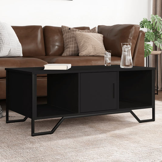 Coffee Table Black 100x51x40 cm Wood Material