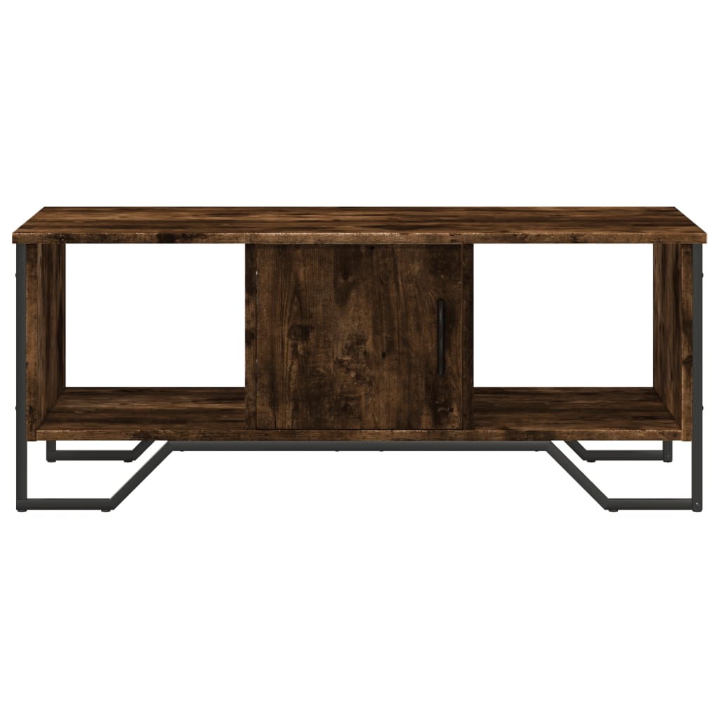 Coffee table smoked oak 100x51x40 cm wood material