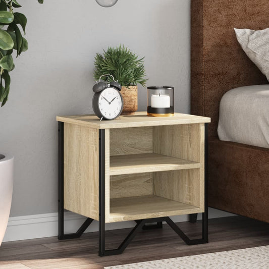 Tables de chevet 2 pcs. Chêne Sonoma 40x30x40 cm matériau bois