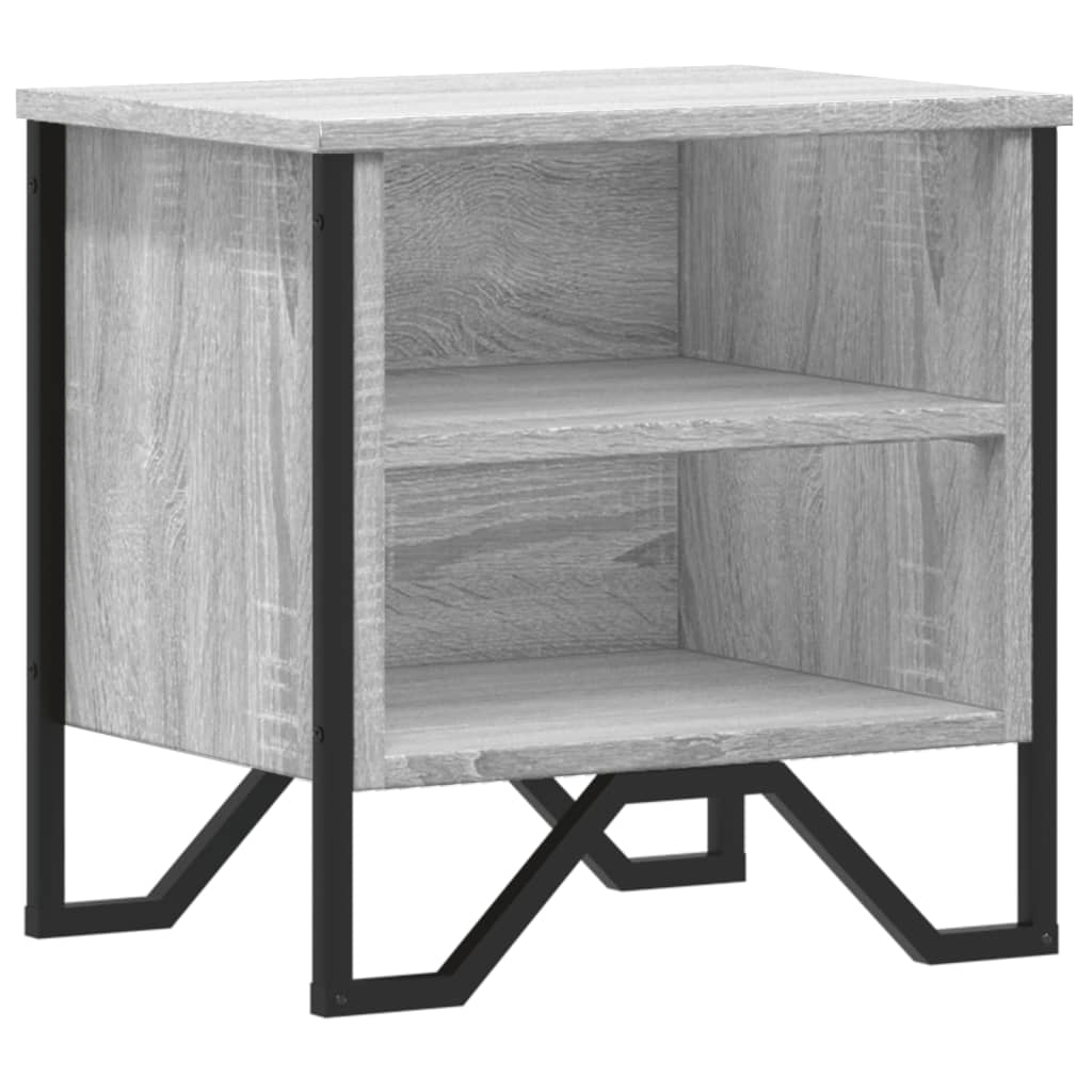 Table de chevet grise Sonoma 40x30x40 cm en bois