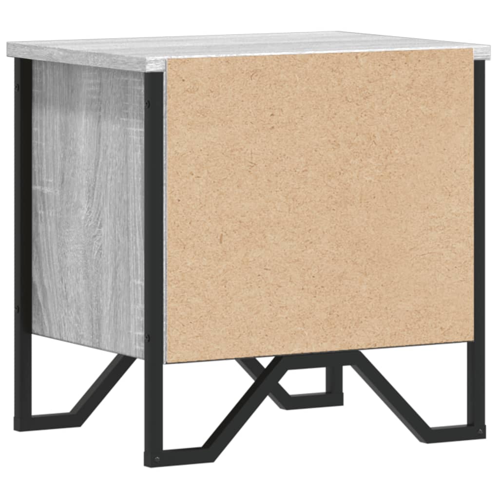 Table de chevet grise Sonoma 40x30x40 cm en bois