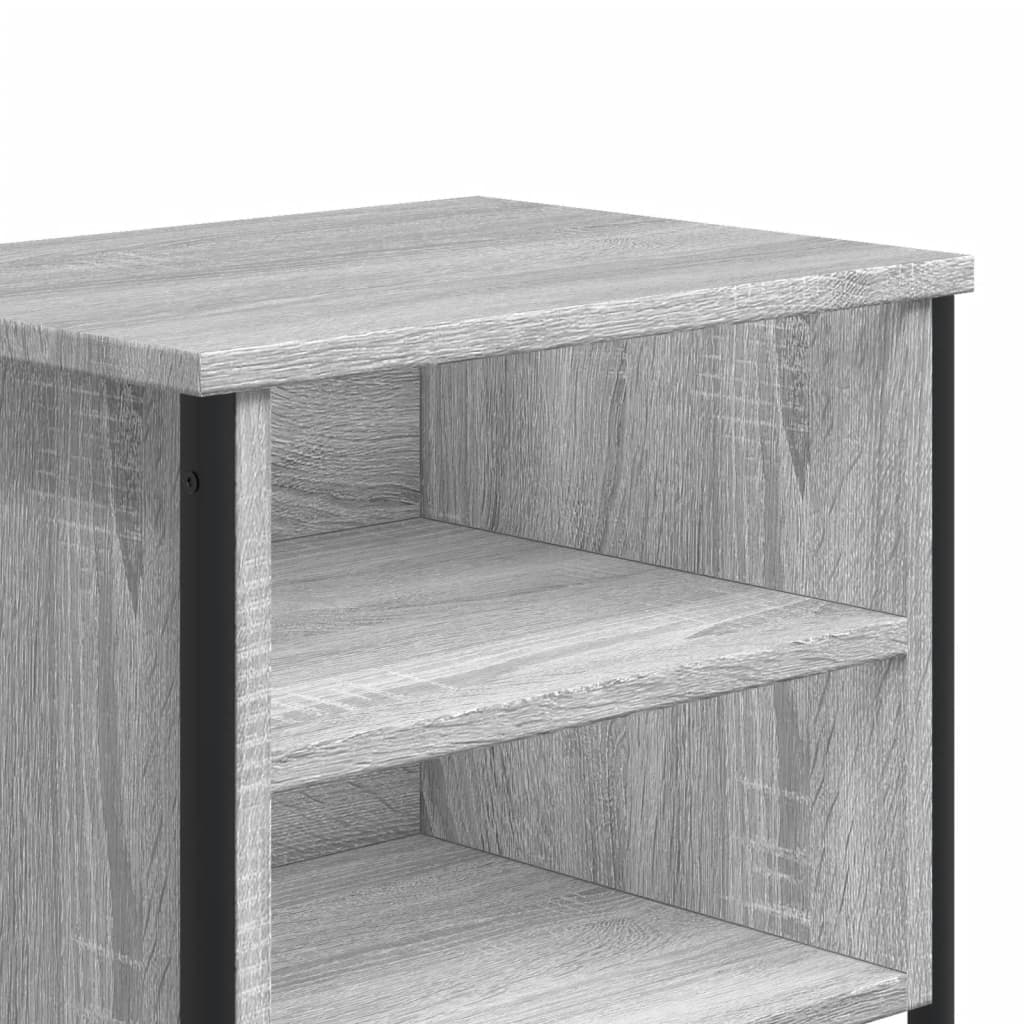 Table de chevet grise Sonoma 40x30x40 cm en bois