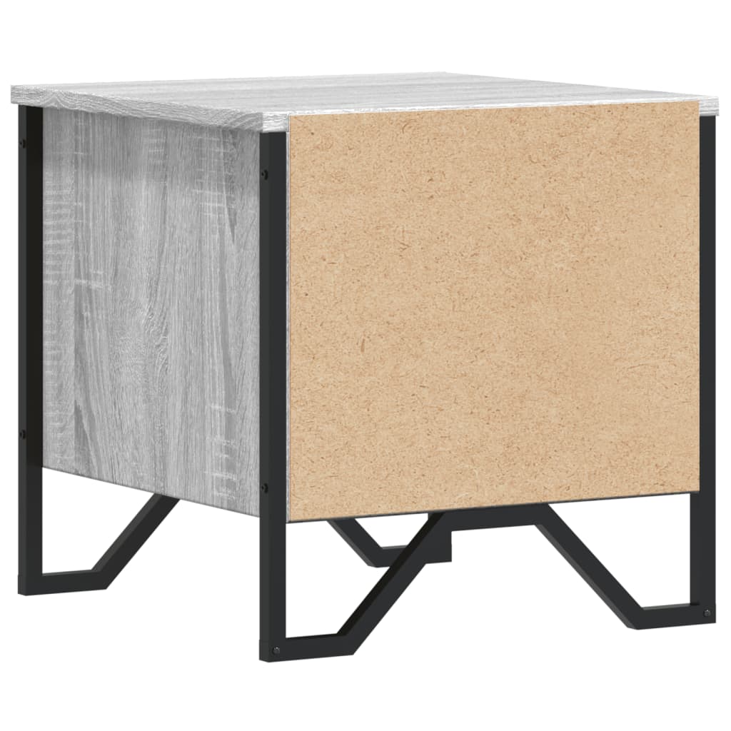 Table de chevet grise Sonoma 40x41x40 cm en bois