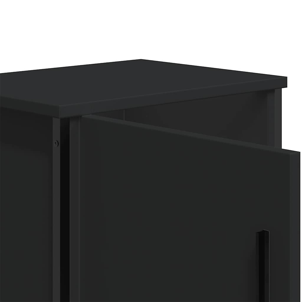 Tables de chevet 2 pcs. Noir 40x30x40 cm en bois
