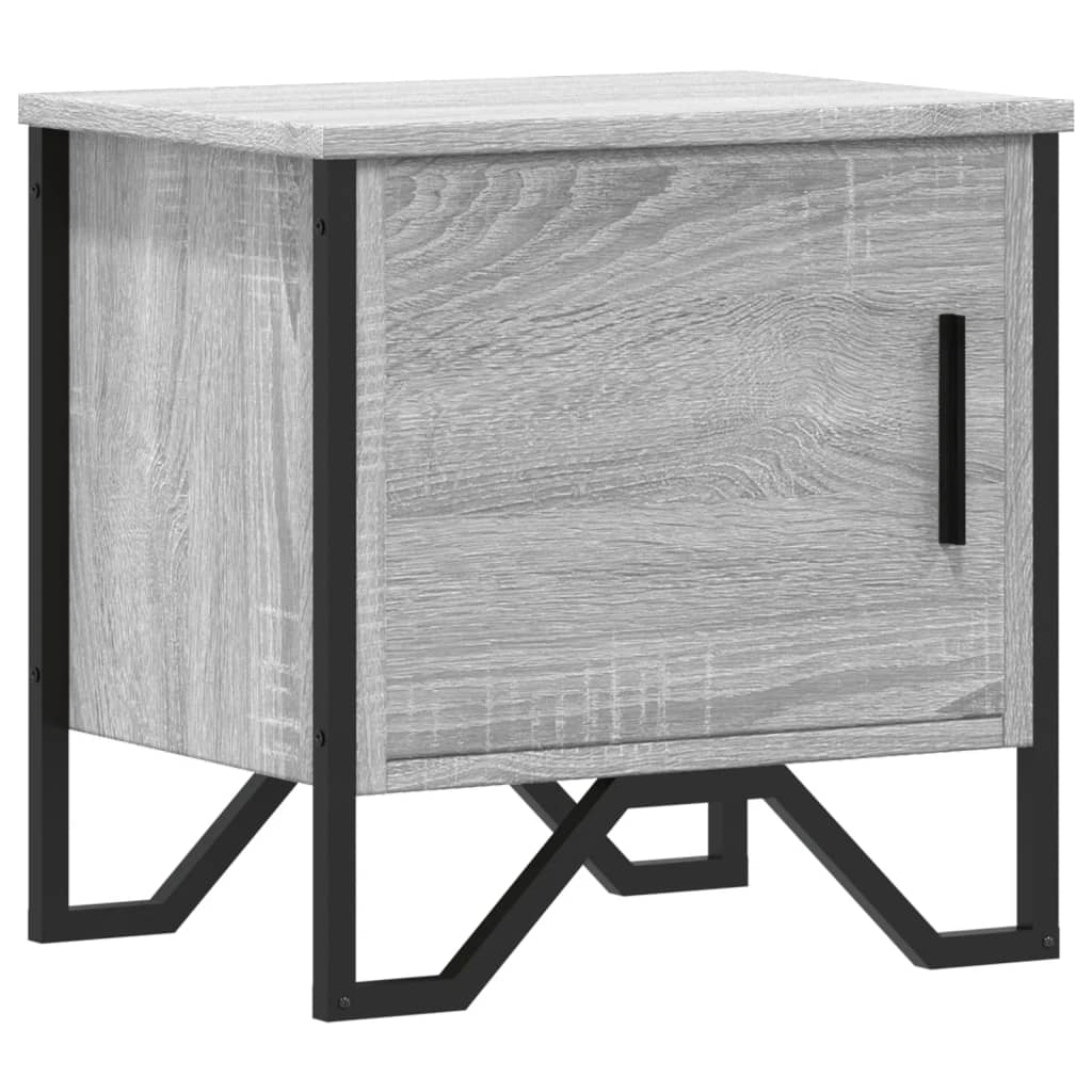 Table de chevet grise Sonoma 40x30x40 cm en bois