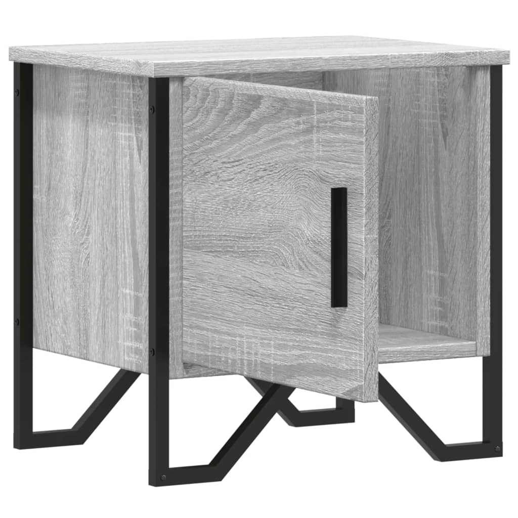 Table de chevet grise Sonoma 40x30x40 cm en bois