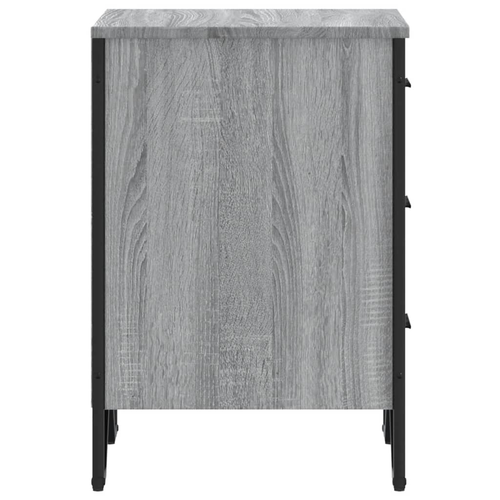 Table de chevet grise Sonoma 40x41x60 cm en bois