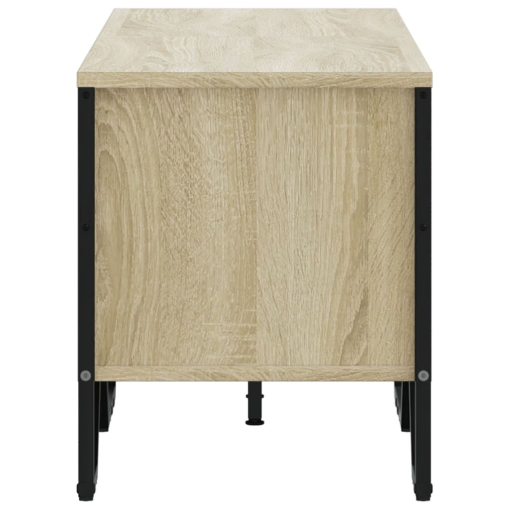 Meuble TV chêne Sonoma 122x34x41 cm matériau bois
