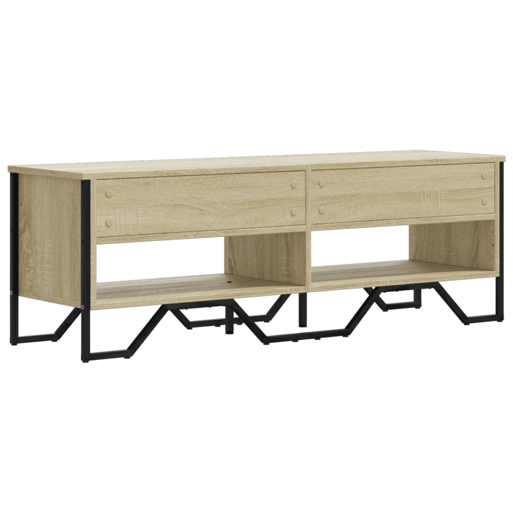 Meuble TV chêne Sonoma 122x34x41 cm matériau bois