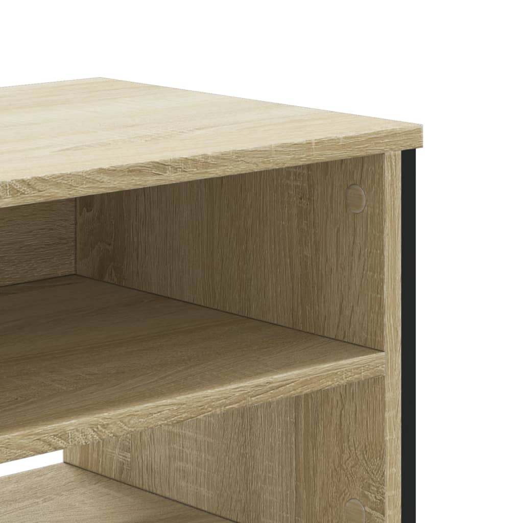 Meuble TV chêne Sonoma 122x34x41 cm matériau bois