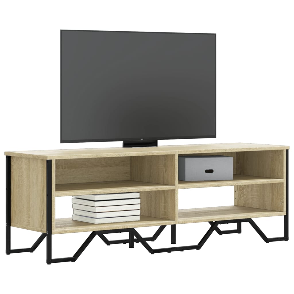 Meuble TV chêne Sonoma 122x34x41 cm matériau bois