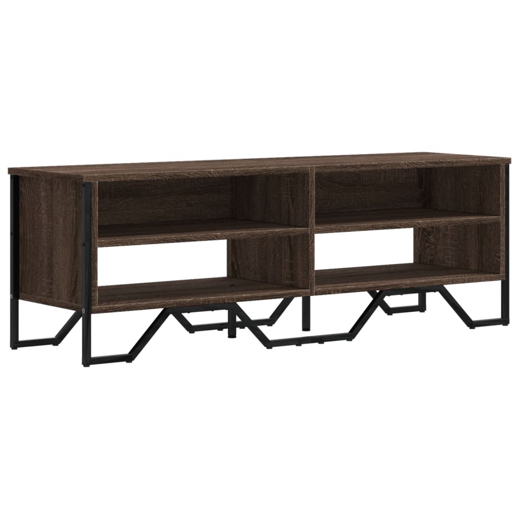 TV-Schrank Braun Eichen-Optik 122x34x41 cm Holzwerkstoff