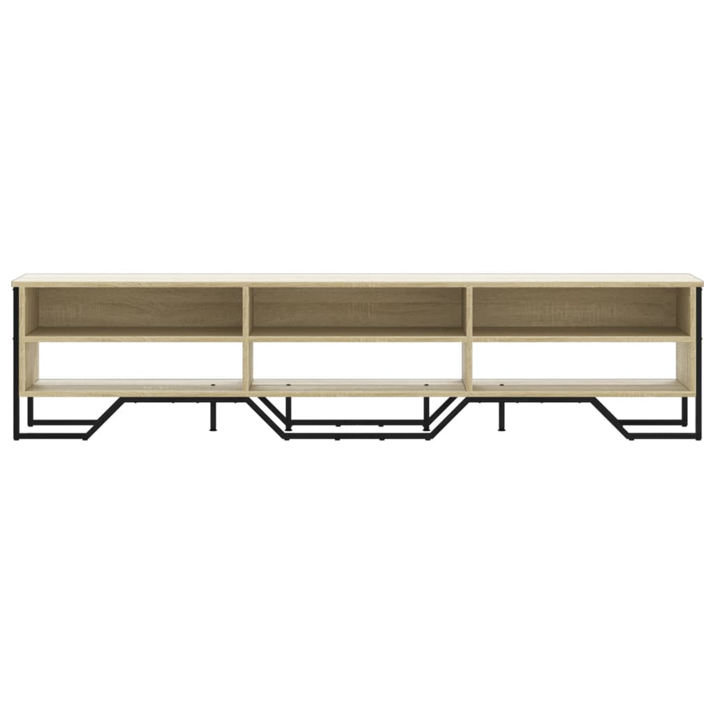 Meuble TV chêne Sonoma 180x34x41 cm matériau bois