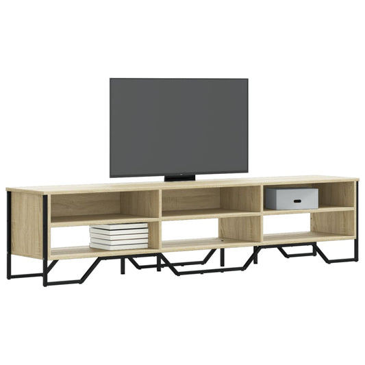 Meuble TV chêne Sonoma 180x34x41 cm matériau bois