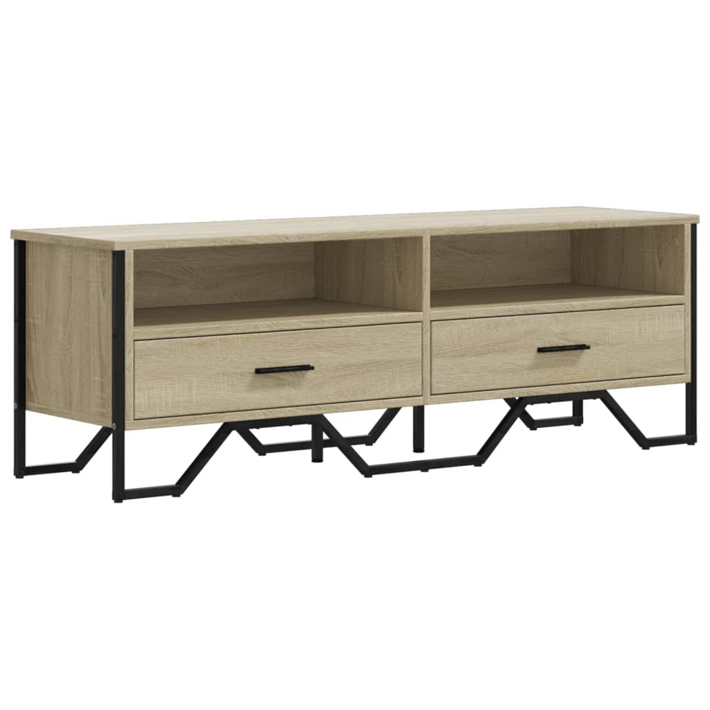 Meuble TV chêne Sonoma 122x34x41 cm matériau bois