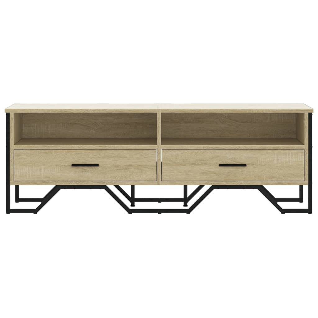 Meuble TV chêne Sonoma 122x34x41 cm matériau bois