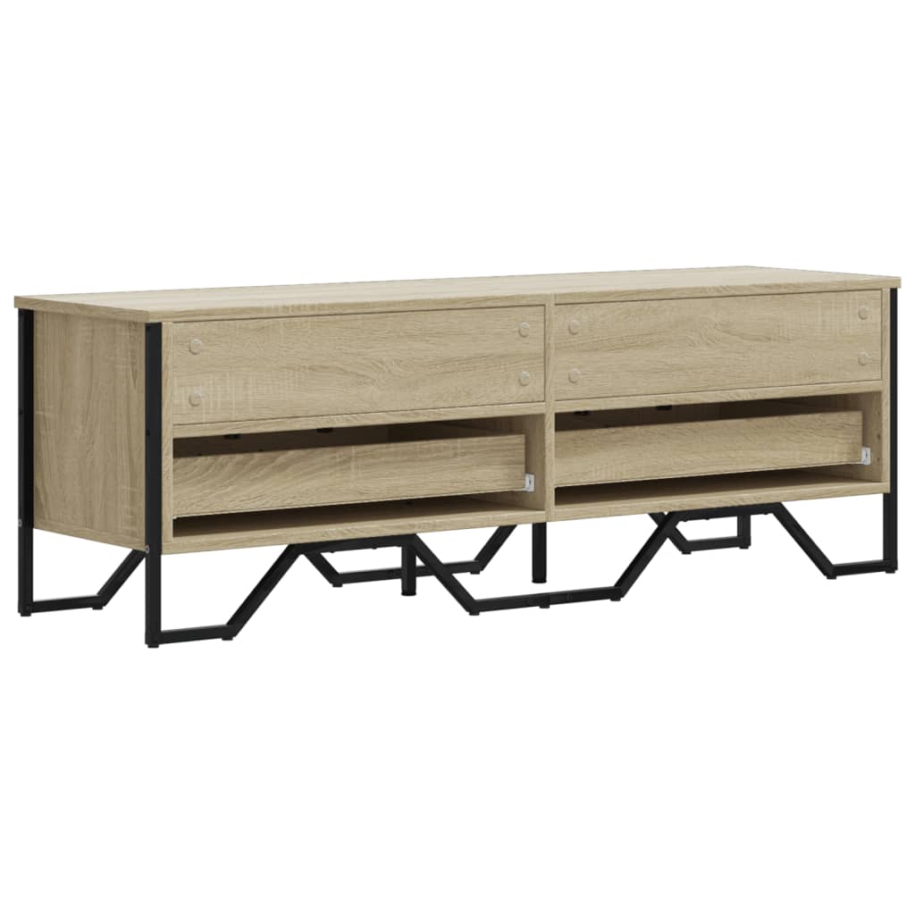Meuble TV chêne Sonoma 122x34x41 cm matériau bois