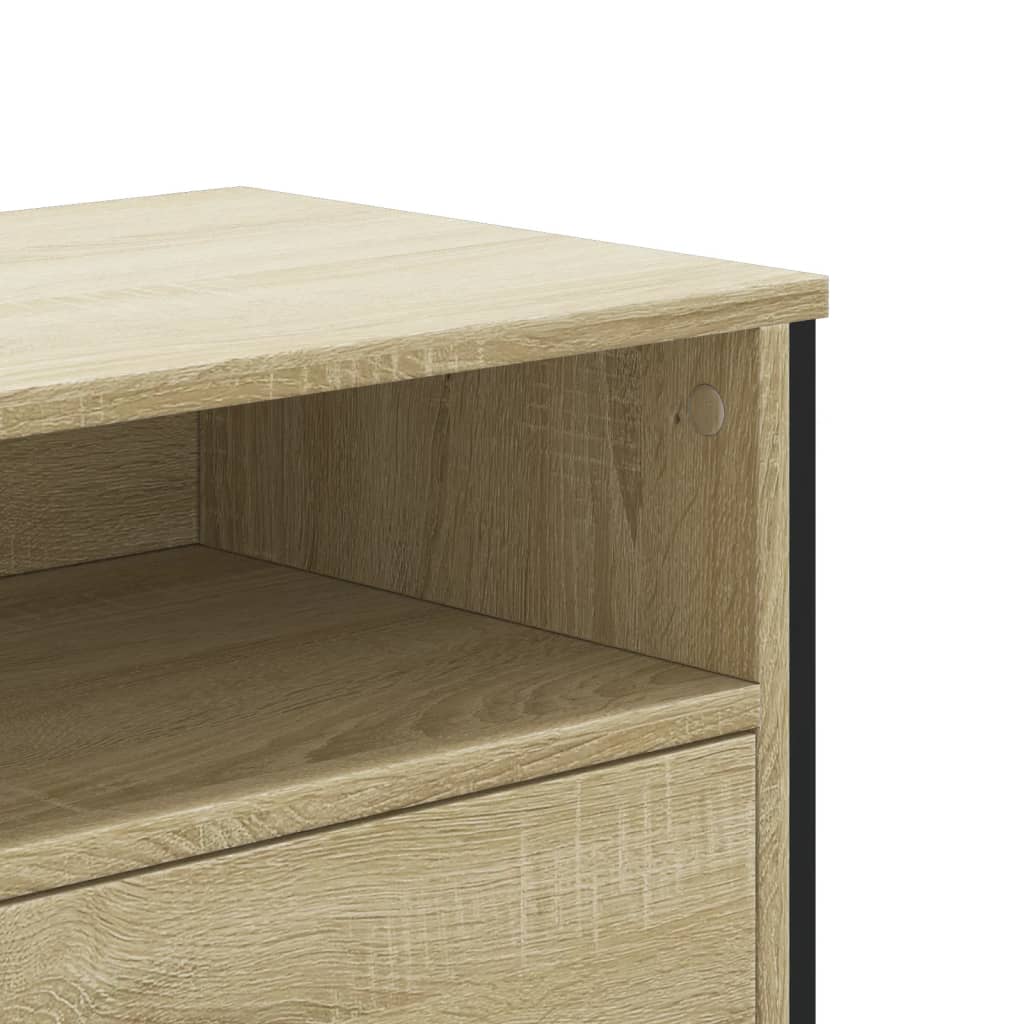 Meuble TV chêne Sonoma 122x34x41 cm matériau bois