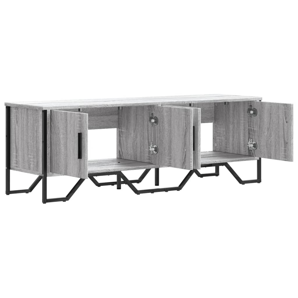 Meuble TV gris Sonoma 122x34x41 cm en bois