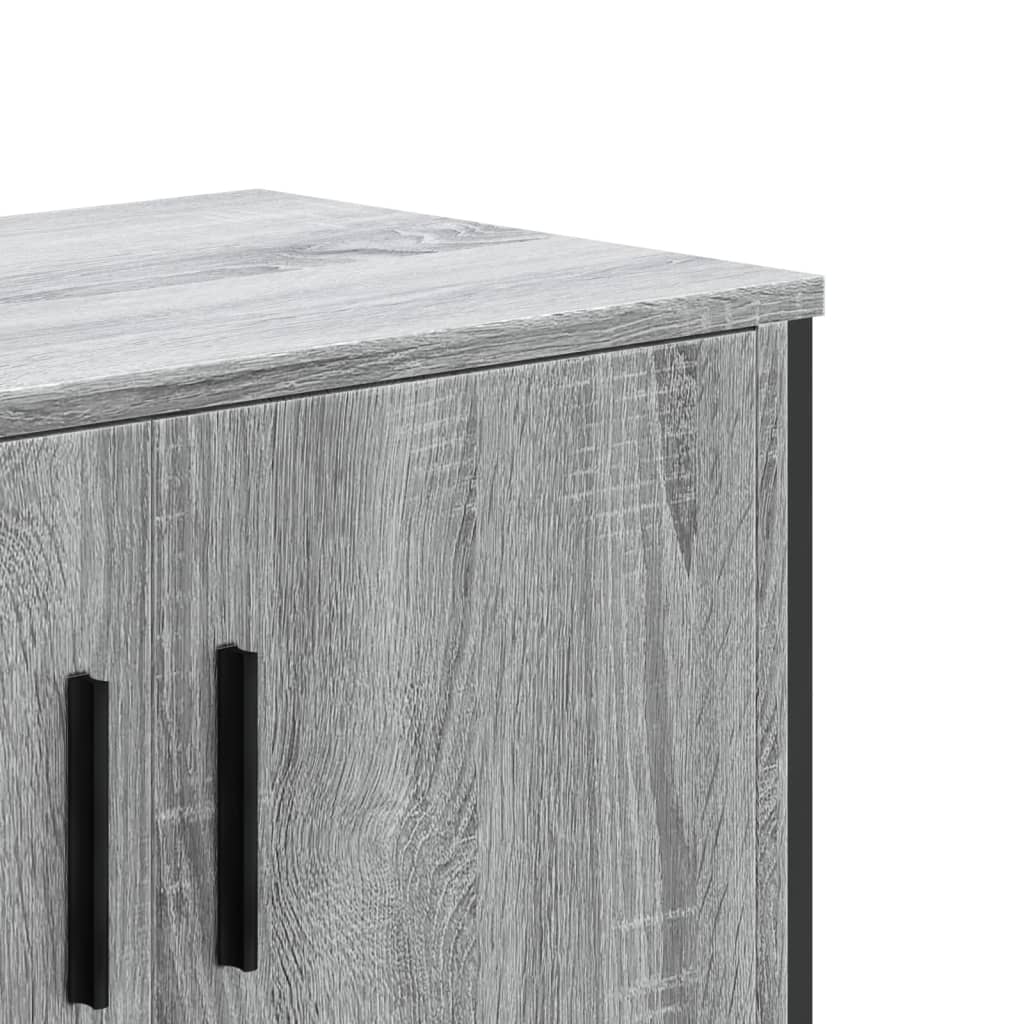 Meuble TV gris Sonoma 122x34x41 cm en bois