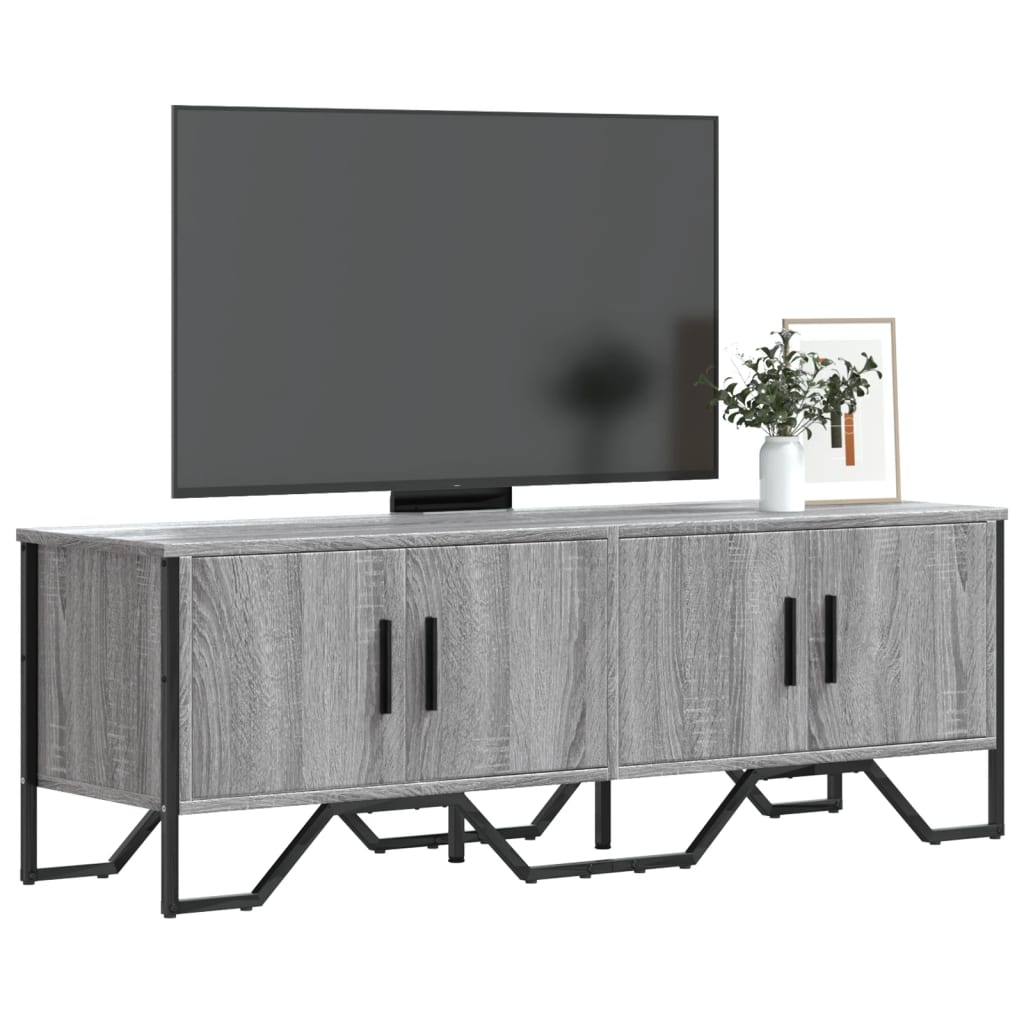 Meuble TV gris Sonoma 122x34x41 cm en bois