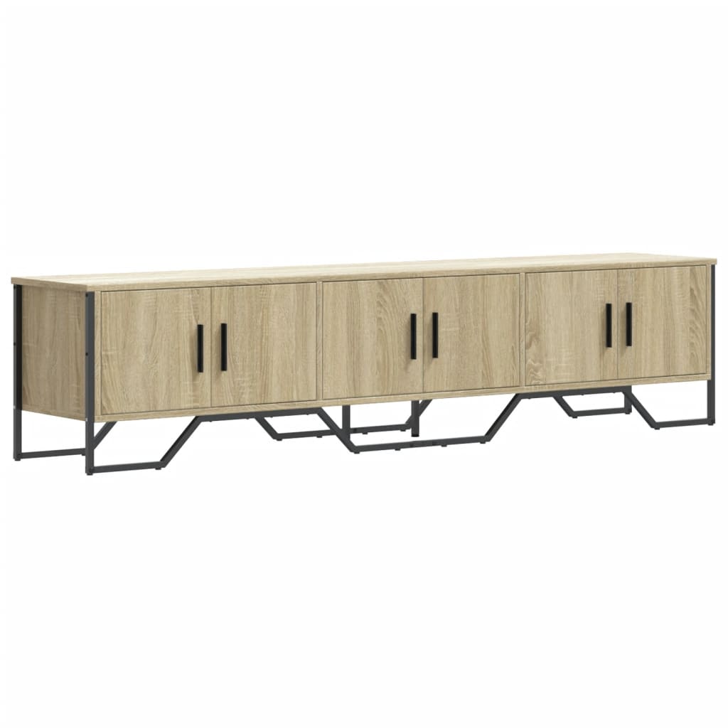 Meuble TV chêne Sonoma 180x34x41 cm matériau bois