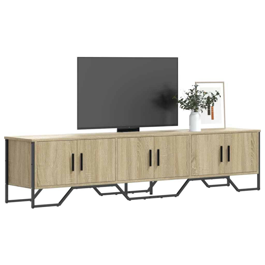 Meuble TV chêne Sonoma 180x34x41 cm matériau bois
