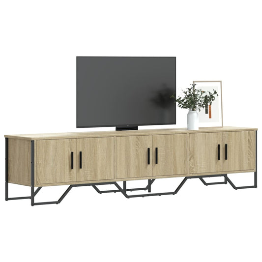 Meuble TV chêne Sonoma 180x34x41 cm matériau bois