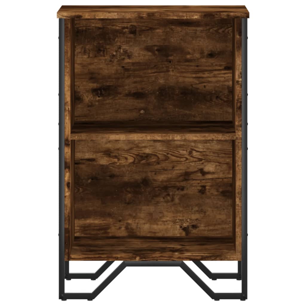 Bookshelf Smoked Oak 50x31x74.5 cm Wood Material