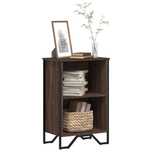 Bookshelf Brown Oak Look 50x31x74.5 cm Wood Material