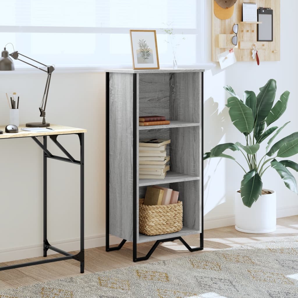 Bookshelf Gray Sonoma 50x31x106 cm Wood Material