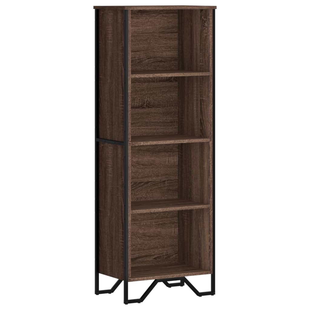 Bookshelf Brown Oak Look 50x31x137.5 cm Wood Material