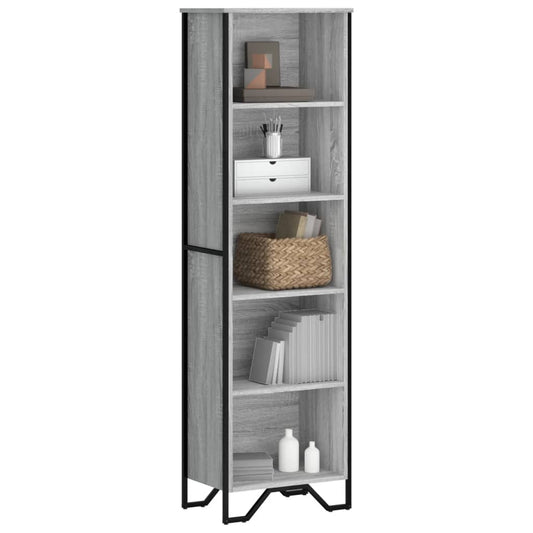 Bookshelf Gray Sonoma 50x31x169 cm Wood Material