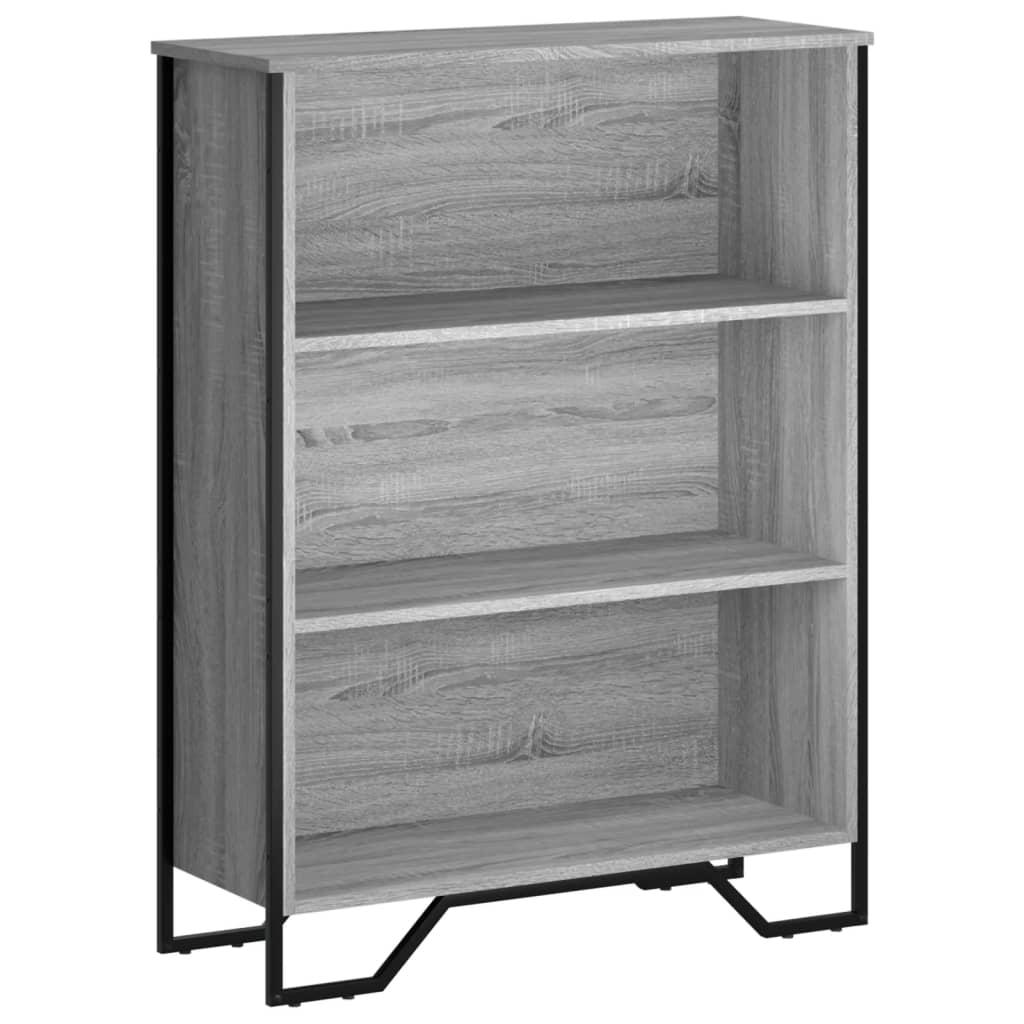 Bookshelf Gray Sonoma 80x31x106 cm Wood Material