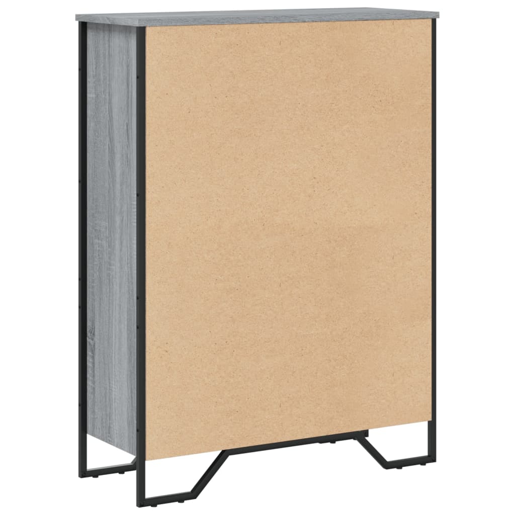 Bookshelf Gray Sonoma 80x31x106 cm Wood Material